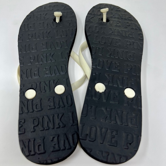 🔥VS PINK Zebra Flip Flop Sandals Size L - Picture 7 of 12